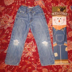 Boys Levi Straight Denim Jeans